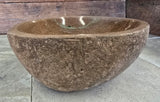 Handmade Natural Oval River Stone  Bathroom Basin  RM 2409067