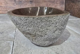 Handmade Natural Oval River Stone  Bathroom Basin  RS 2409076