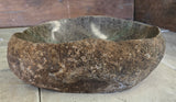 Handmade Natural Oval River Stone  Bathroom Basin  RVM 2409044