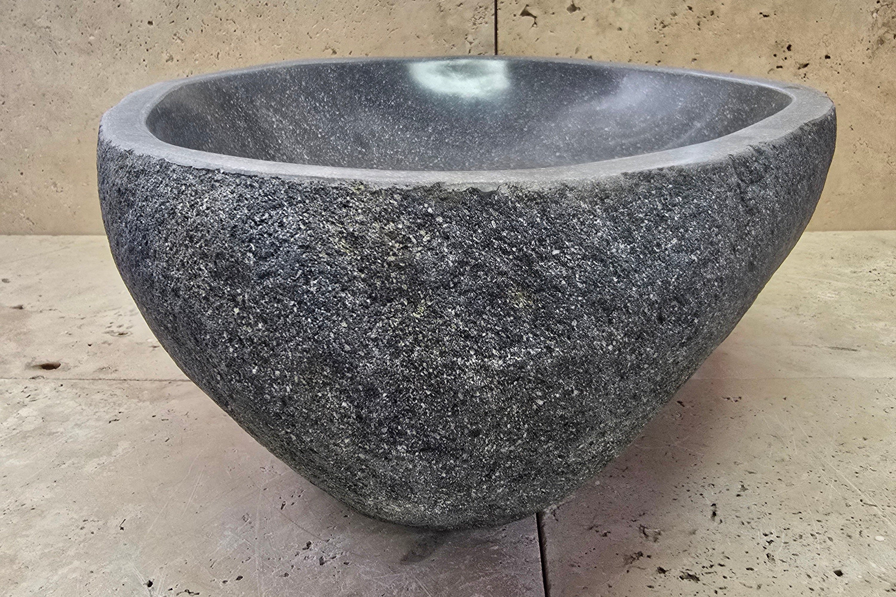 Handmade Natural Oval River Stone  Bathroom Basin  RM 2409095