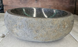 Handmade Natural Oval River Stone  Bathroom Basin  RS 2409070