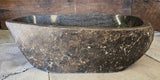 Handmade Natural Oval River Stone  Bathroom Basin  RL 240910