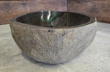 Handmade Natural Oval River Stone  Bathroom Basin  RL 240921