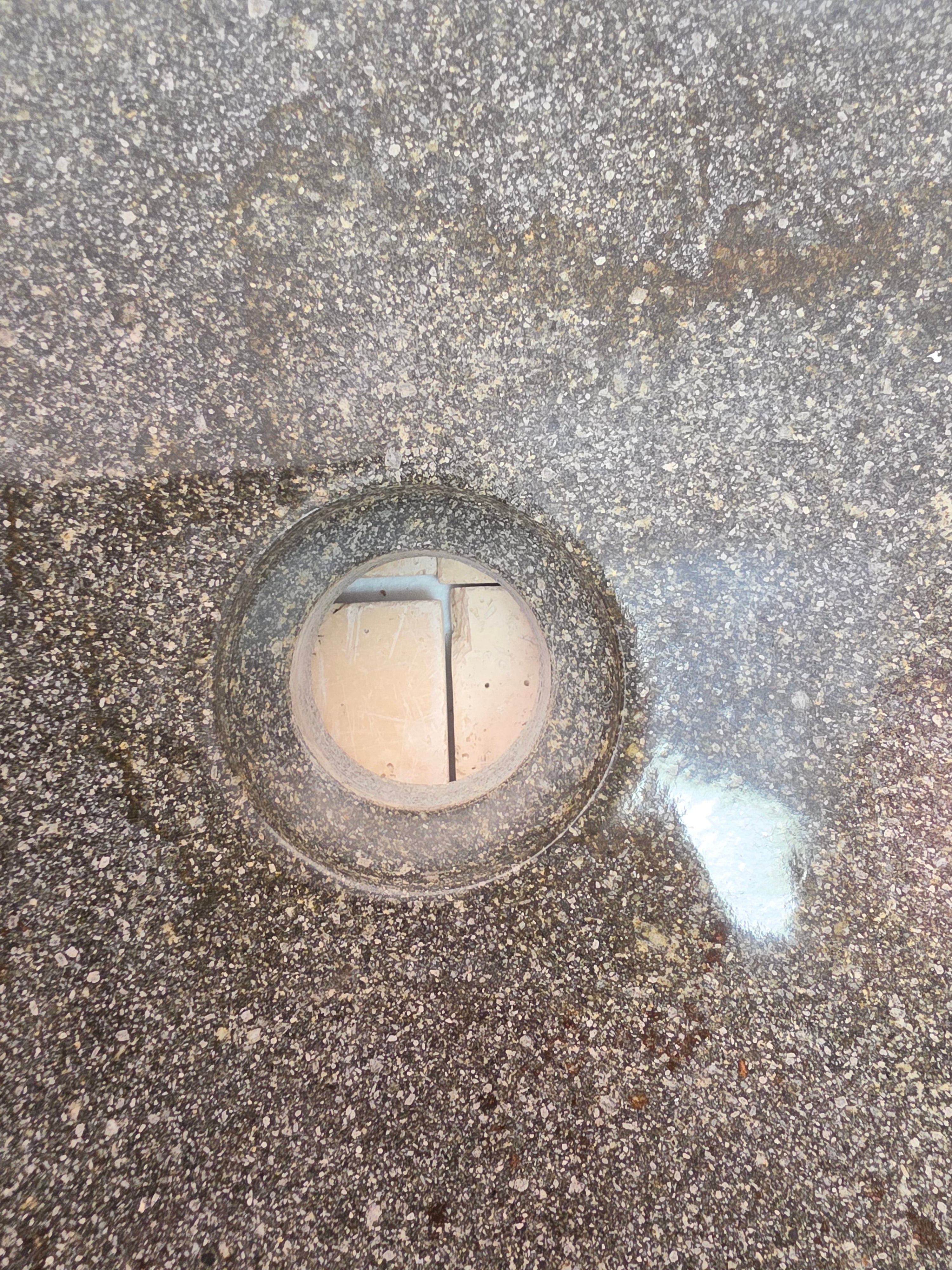 Handmade Natural Oval River Stone  Bathroom Basin  RM 25072059