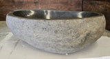 Handmade Natural Oval River Stone  Bathroom Basin  RM 2409131