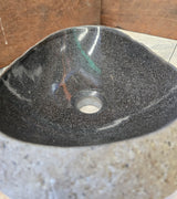 Handmade Natural Oval River Stone  Bathroom Basin  RVS 2409091