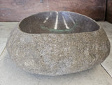 Handmade Natural Oval River Stone  Bathroom Basin  RVM 2409089