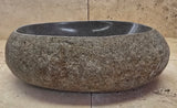 Handmade Natural Oval River Stone  Bathroom Basin  RVS 2409001