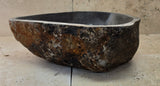 Handmade Natural Oval River Stone  Bathroom Basin  RS 25072025