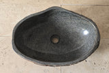 Handmade Natural Oval River Stone  Bathroom Basin  RM 2409138