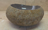 Handmade Natural Oval River Stone  Bathroom Basin  RVS 2409077