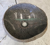 Handmade Natural Oval River Stone  Bathroom Basin  RVS 2409044