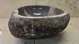 Handmade Natural Oval River Stone  Bathroom Basin  RS 250720450