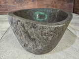Handmade Natural Oval River Stone  Bathroom Basin  RS 2409015