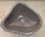 Handmade Natural Oval River Stone  Bathroom Basin  RS 2409037