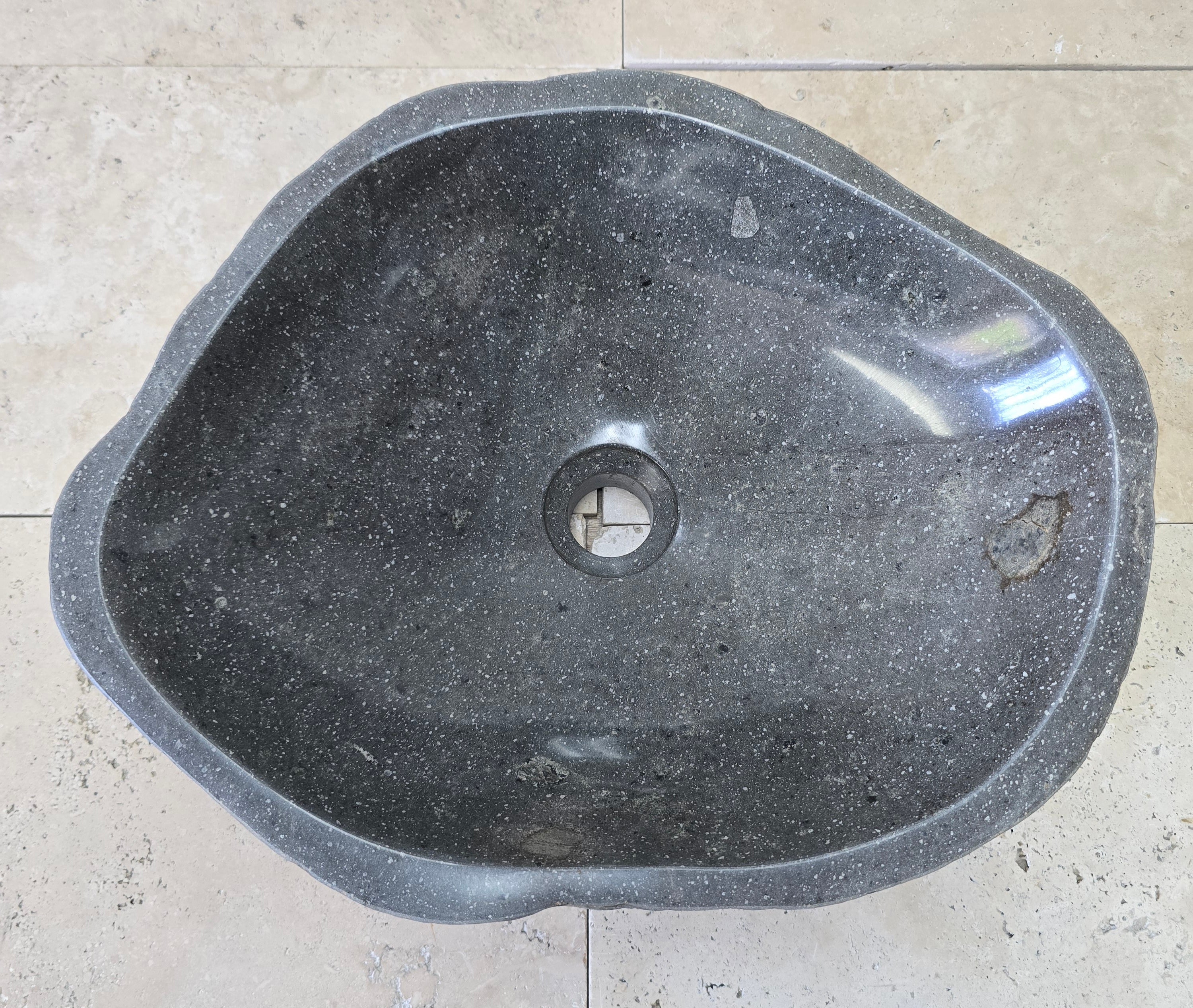 Handmade Natural Oval River Stone  Bathroom Basin  RM 2409039