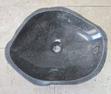 Handmade Natural Oval River Stone  Bathroom Basin  RM 2409039