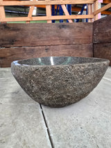 Handmade Natural Oval River Stone  Bathroom Basin  RS 2409073