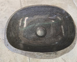 Handmade Natural Oval River Stone  Bathroom Basin  RS 2409169