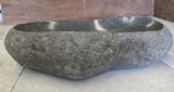 Handmade Natural Oval River Stone  Bathroom Basin  RVM 2409098