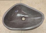 Handmade Natural Oval River Stone  Bathroom Basin  RM 2409041