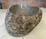 Handmade Natural Oval River Stone  Bathroom Basin  RVL 240943