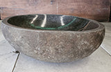 Handmade Natural Oval River Stone  Bathroom Basin  RM 2409105