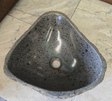 Handmade Natural Oval River Stone  Bathroom Basin  RS 24090115