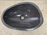Handmade Natural Oval River Stone  Bathroom Basin  RM 2409102