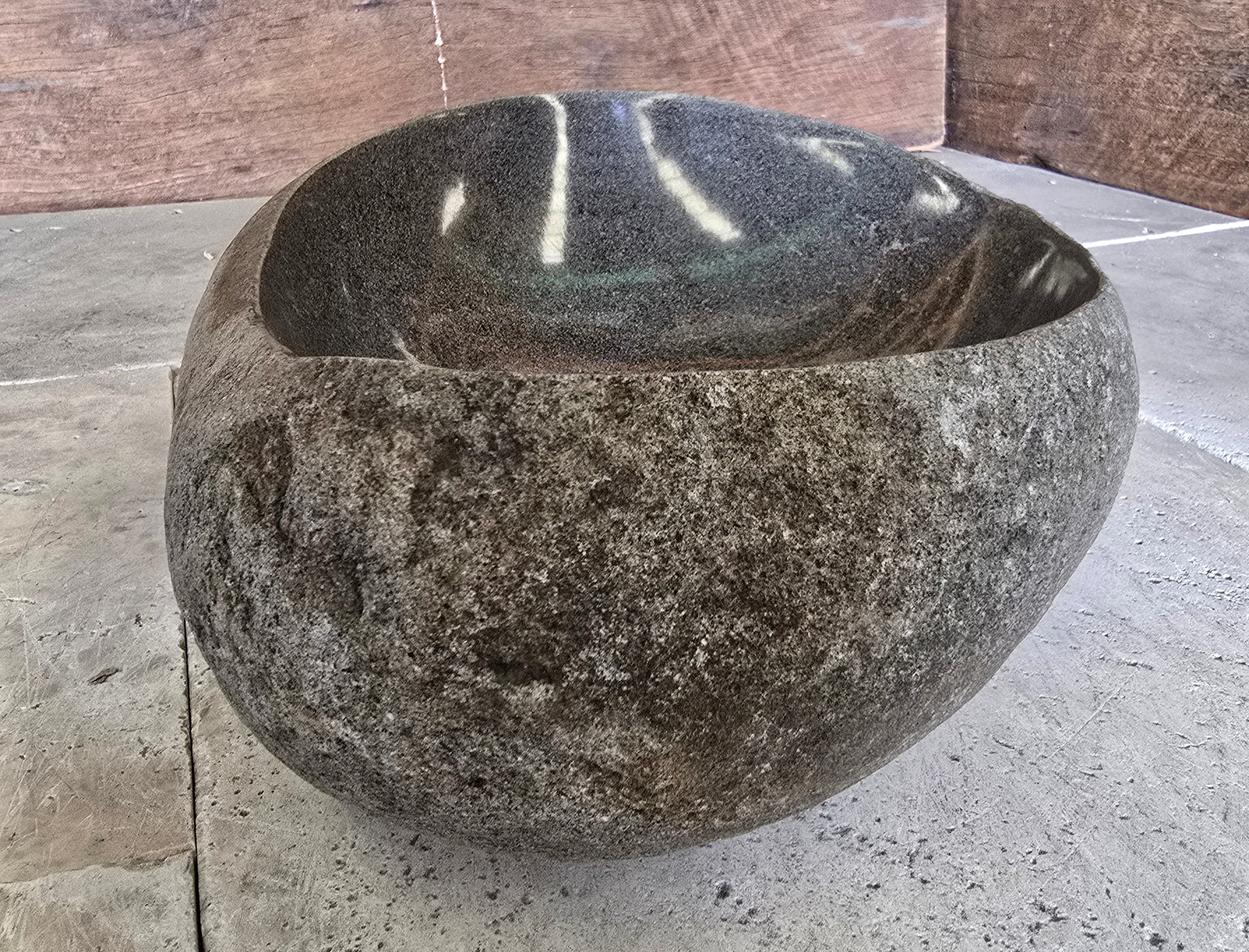 Handmade Natural Oval River Stone  Bathroom Basin  RVS 2409082