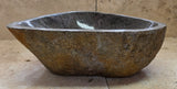 Handmade Natural Oval River Stone  Bathroom Basin  RS 2409030