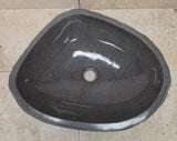 Handmade Natural Oval River Stone  Bathroom Basin  RM 25072069