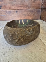 Handmade Natural Oval River Stone  Bathroom Basin  RVS 2409026