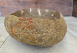Handmade Natural Oval River Stone  Bathroom Basin  PHM 240917