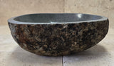 Handmade Natural Oval River Stone  Bathroom Basin  RS 2409048