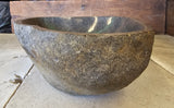 Handmade Natural Oval River Stone  Bathroom Basin  RM 2409140