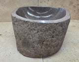 Handmade Natural Oval River Stone  Bathroom Basin  RS 240937