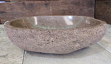 Handmade Natural Oval River Stone  Bathroom Basin  RM 2409087