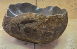 Handmade Natural Oval River Stone  Bathroom Basin  RVS 2409015
