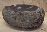 Handmade Natural Oval River Stone  Bathroom Basin  RVS 2409022