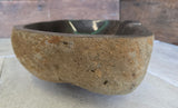 Handmade Natural Oval River Stone  Bathroom Basin  RL 240937
