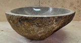 Handmade Natural Oval River Stone  Bathroom Basin  RL 25072043