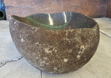Handmade Natural Oval River Stone  Bathroom Basin  RVS 2409050