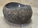 Handmade Natural Oval River Stone  Bathroom Basin  RVM 2409027