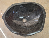 Handmade Natural Oval River Stone  Bathroom Basin  RM 25072095