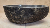 Handmade Natural Oval River Stone  Bathroom Basin  RS 2409130