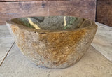 Handmade Natural Oval River Stone  Bathroom Basin  RS 2409043