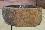Handmade Natural Oval River Stone  Bathroom Basin  RS 2409012