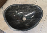 Handmade Natural Oval River Stone  Bathroom Basin  RS 2409101
