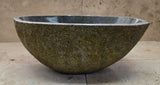 Handmade Natural Oval River Stone  Bathroom Basin  RS 2409080
